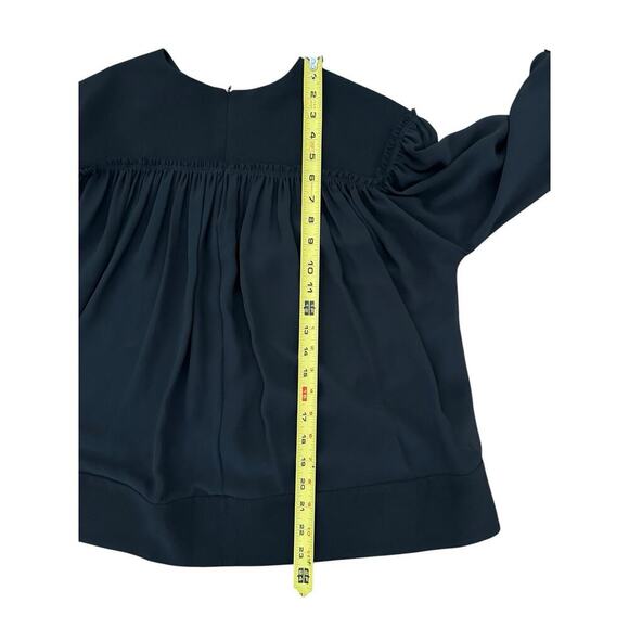 Proenza Scharler Metal Chiffon Embroidery top Size 4 Black - Picture 4 of 10